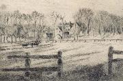 Camille Pissarro Field with mill at Osny oil painting picture wholesale